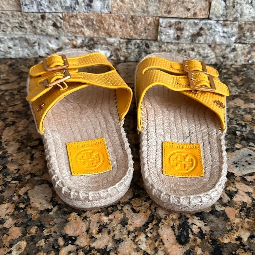 Tory Burch- Selby two Band Espadrille Slides